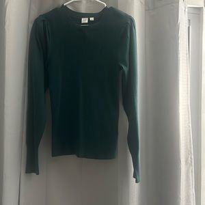 Waffle-Knit Crewneck T-Shirt